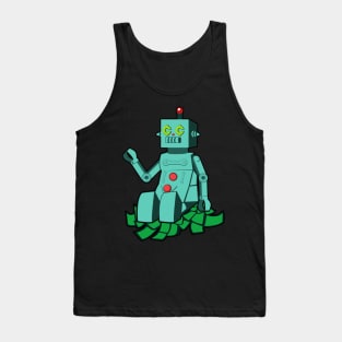 Robot on cash Tank Top